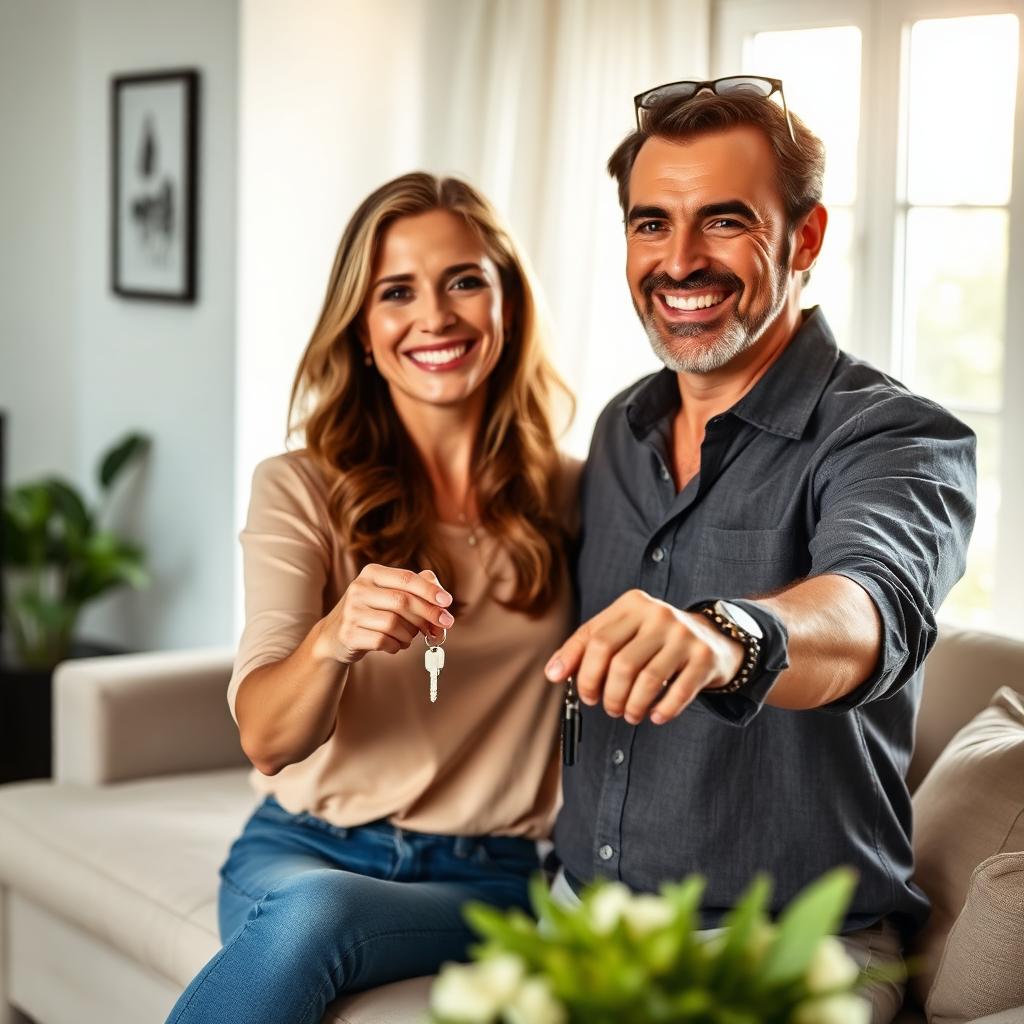 Família conquistando o próprio imóvel